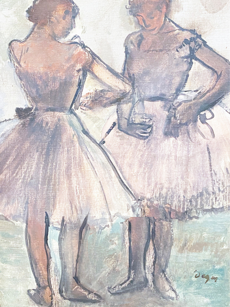 Degas Two Young Ballerinas Art | annegray