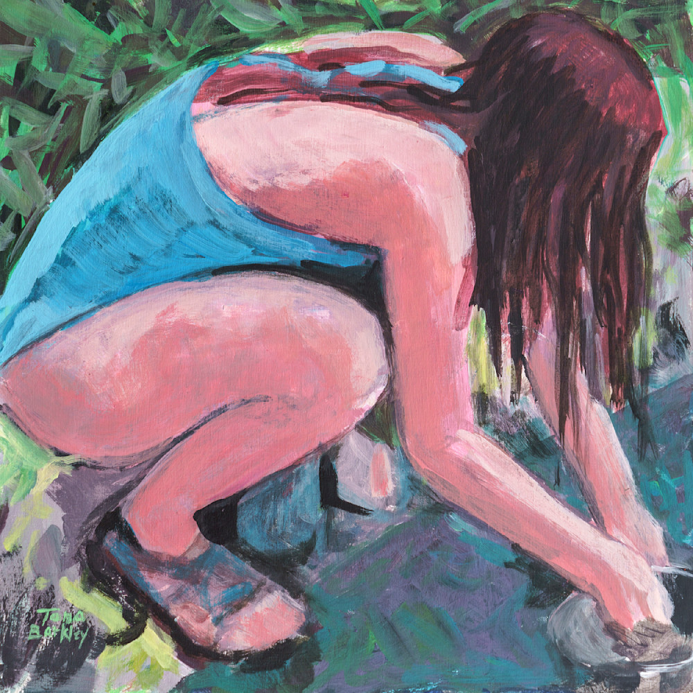 Child At Sawdridge Creek Art | Tona Barkley Fine Art