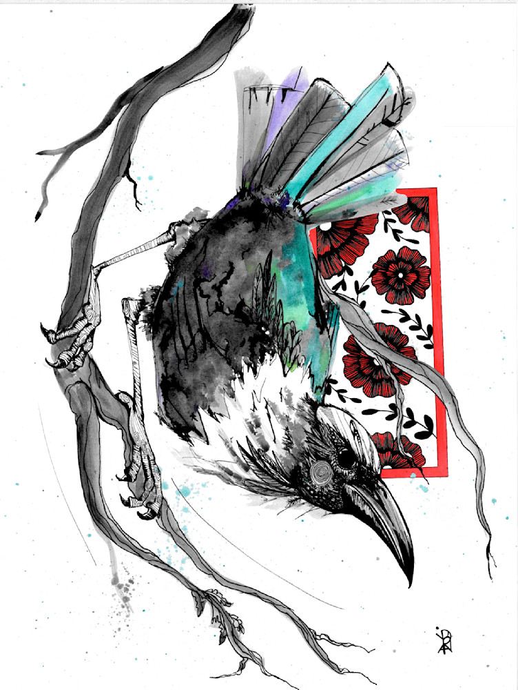 Crow 2 Bm Hd Art | Art With Judy Ann