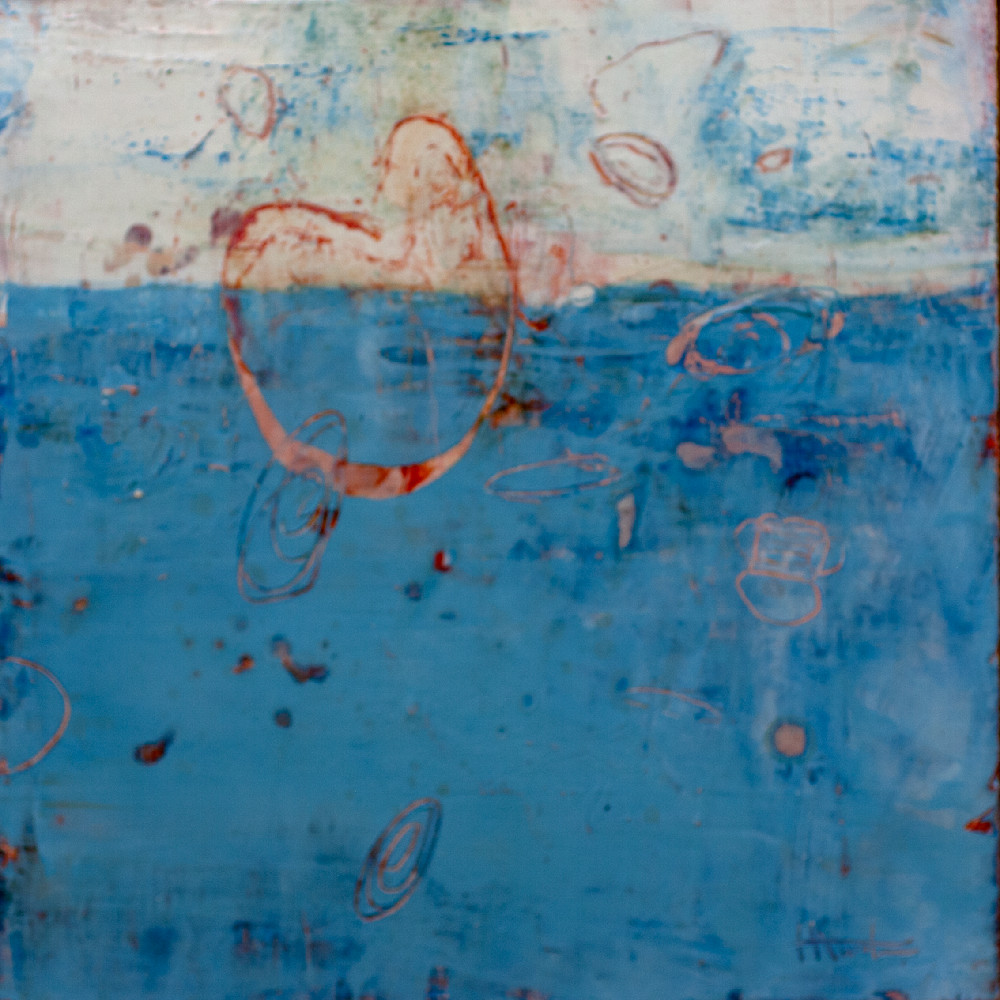 Happy In Blue Art | Heather Martin Art