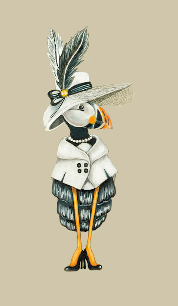 Persephone Puffin Art | Living Creatively