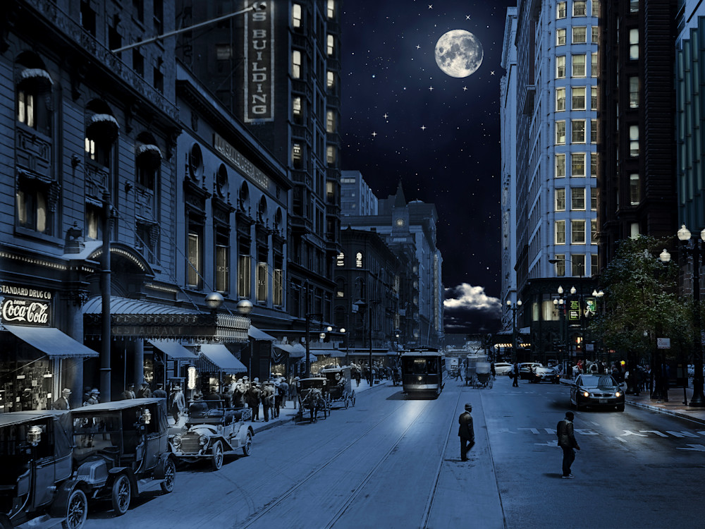 Madison Street At Night Art | Mark Hersch Photography