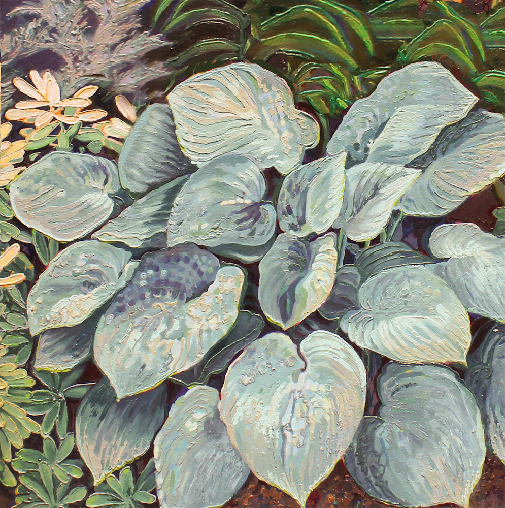 Blue Hosta Muted Art | annegray