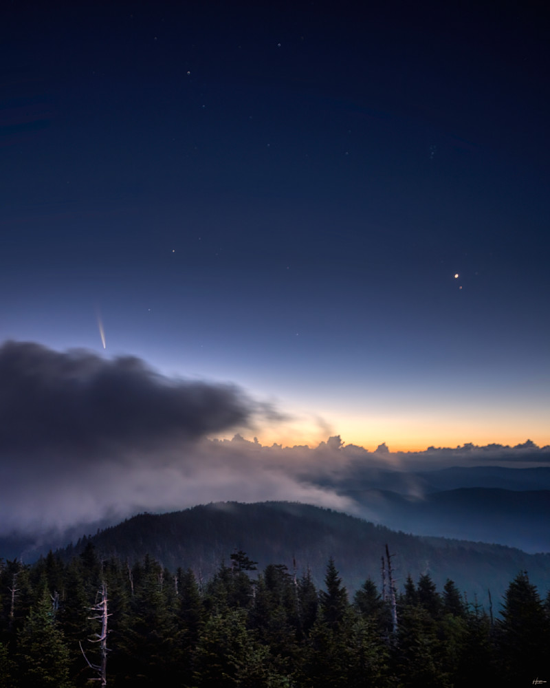Neowise From Clingman's : Great Smokies Photography Art | Brad Harper Photography