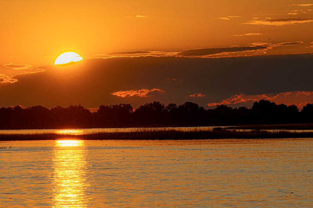 Sunset On Chobe River Photography Art | LeatherMark Productions