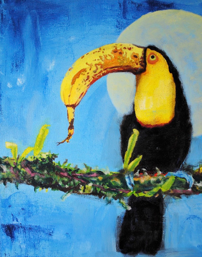 Toucan With Banana Beak Art | TRand Art Studio & Gallery