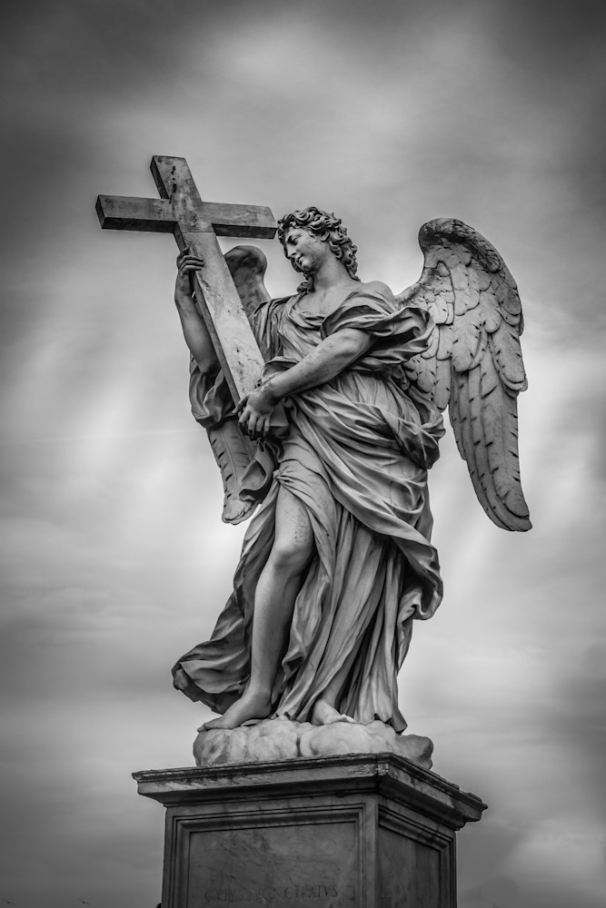 Bernini's Crucifix Angel Photography Art | NKF Fine ART