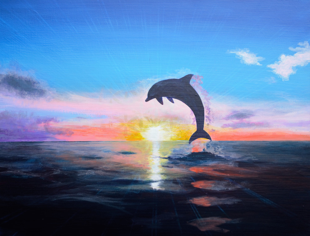 Playful Dolphin Spirit Art | Gnarwhal Designs