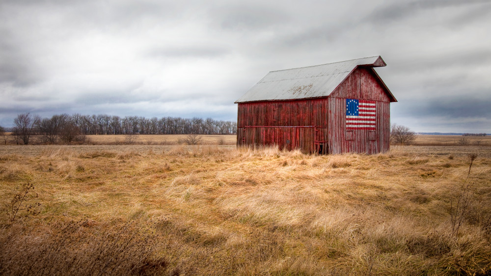 Patriotic Barn Photography Art | Kates Nature Photography, Inc.
