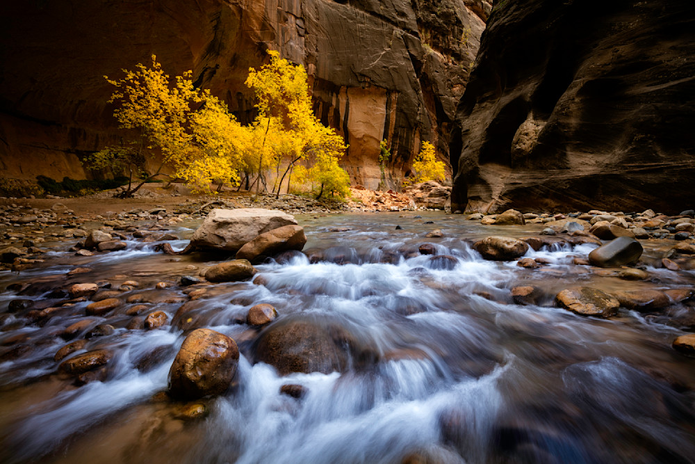 Autumn Cascade Photography Art | Rich Vintage Photography
