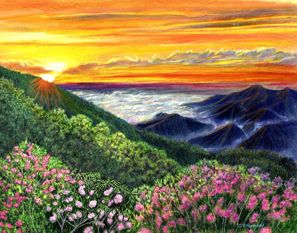 Blue Ridge Sunrise Art | SH Morris Art