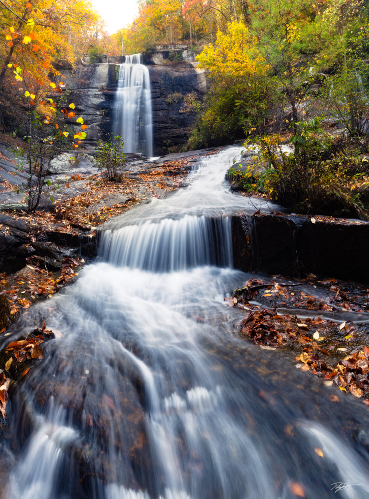 Harvest Ramble - Waterfall In Autumn Print