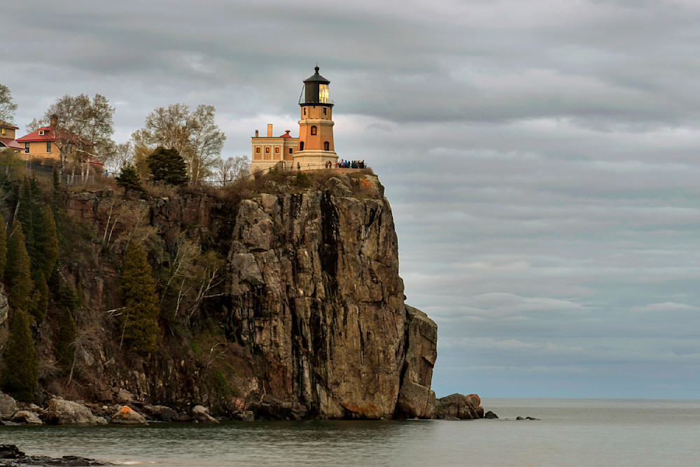 Split Rock Lighthouse Beacon Lit Photography Art | William Drew Photography