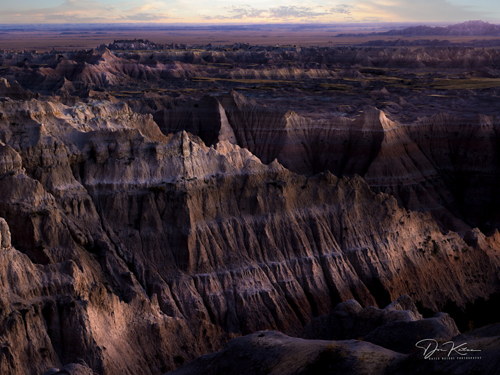 Last Light In The Badlands Photography Art | Kates Nature Photography, Inc.