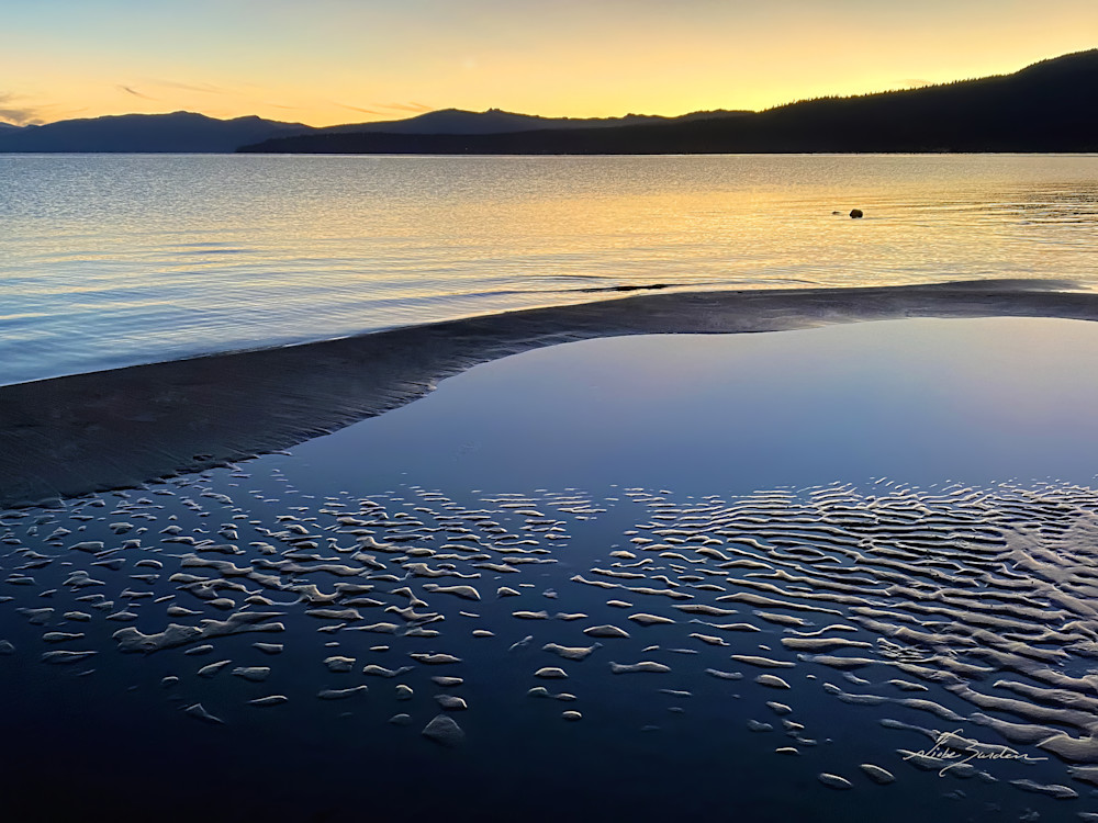 Tahoe Dusk Painterly Lakescape   Photography Art | Niobe Burden Fine Art Photography