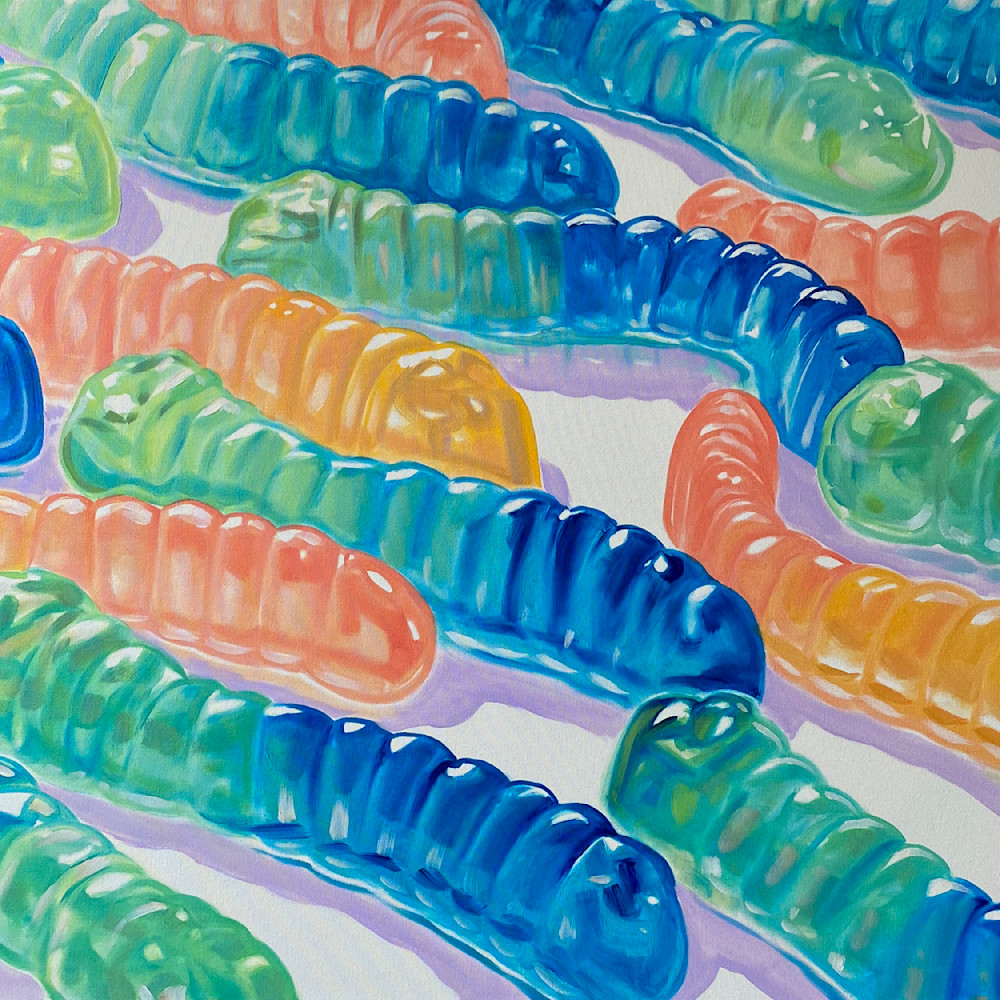 Wes Benson   Gummy Worms 1 Art | wesbenson