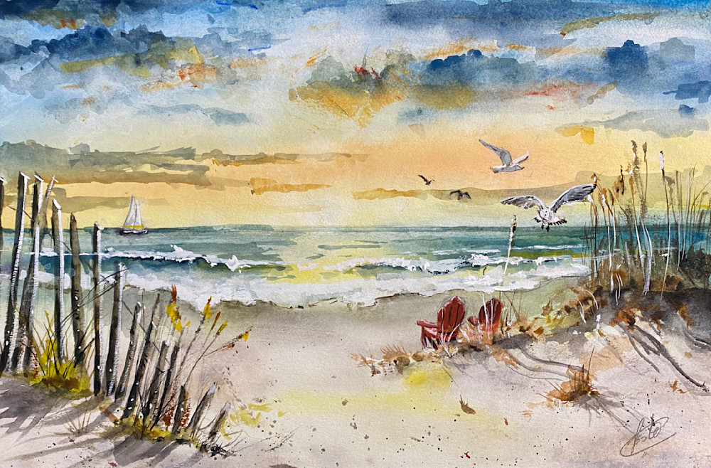 Beach and Seagulls