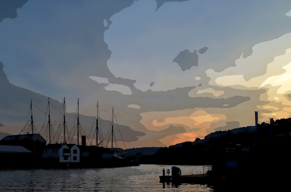 Bristol Harbour Sunset Photography Art | Playful Gallery by Rob Harrison