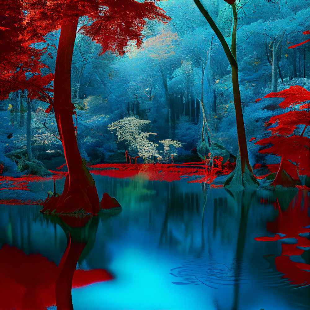 Blue Lagoon  Art | Glitzy NFT Art