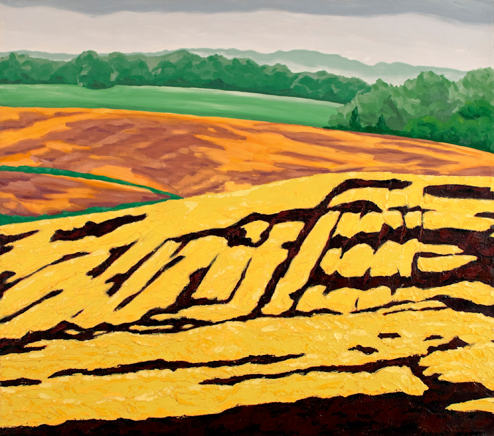 Yellow Field Art | Jake Wells Paintings