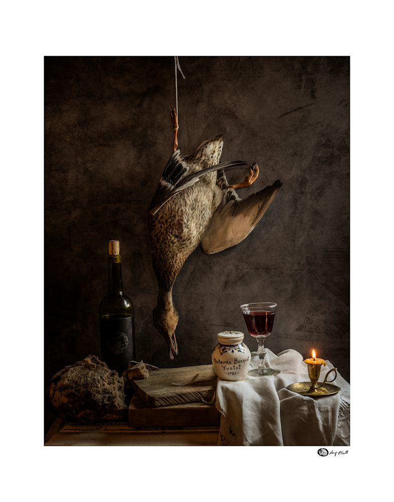 A Duck For Supper (With Border) Photography Art | The Elliott Homestead, Inc.