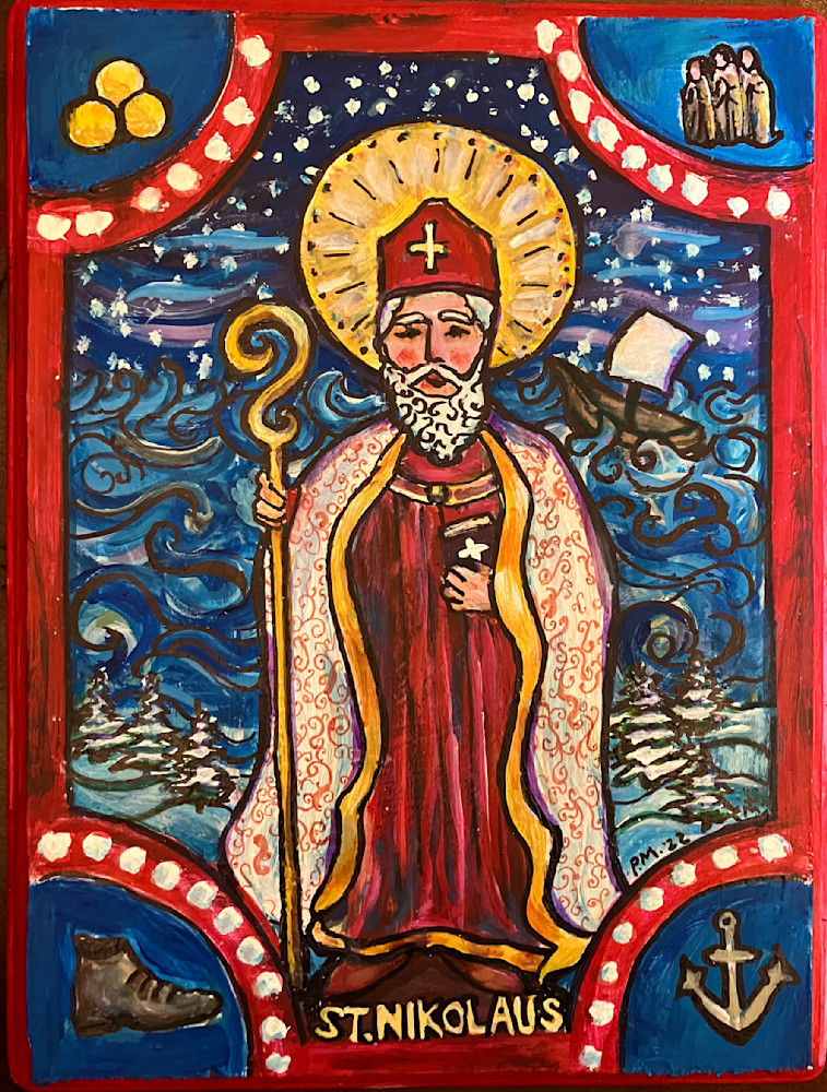Saint Nicholas-  Folk Art