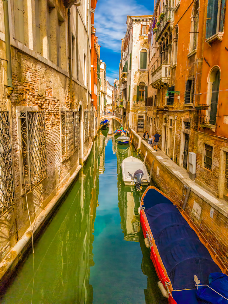 Boats On A Venice Canal Photography Art | Craig Primas Photography