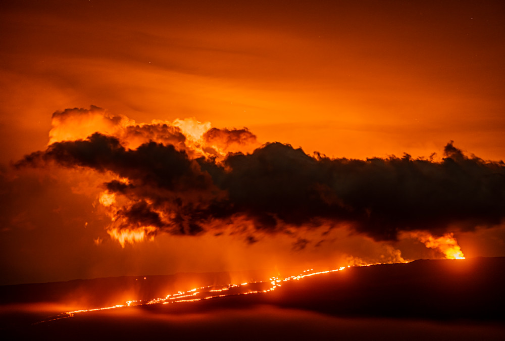 Mauna Loa Eruption, Big Island, Hawaii Photography Art | Tom Ingram Photography