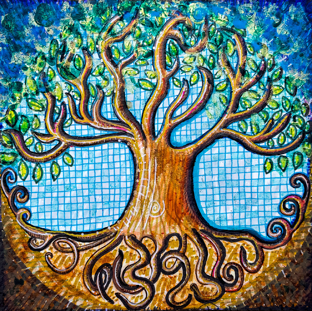 Connection: Tree of Life. universal symbol