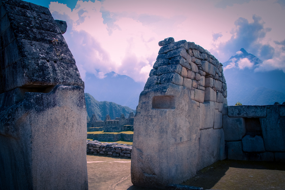 Magnificence Of Incan Construction #2 Presented In False Colors Photography Art | Sam Gilliss | Visual Arts