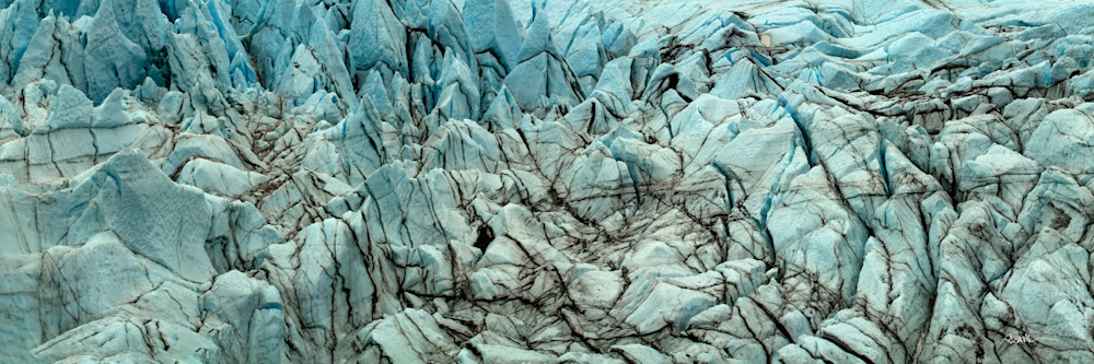 Panoramic view of Matanuska Glacier
