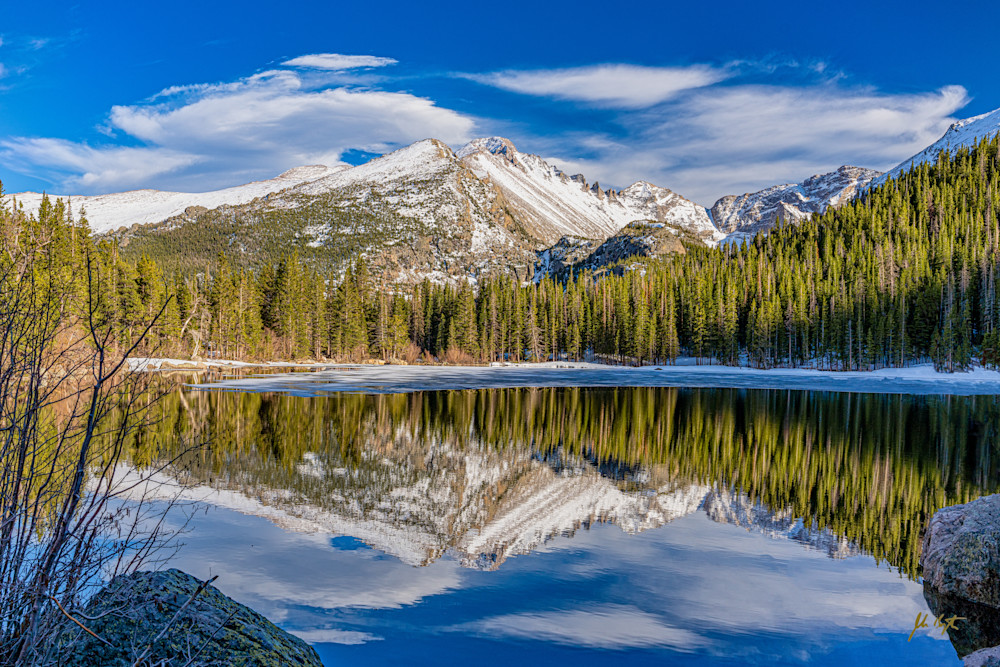 Longs Peak Reflection On Bear Lake No. 2 Photography Art | John Kennington Photography