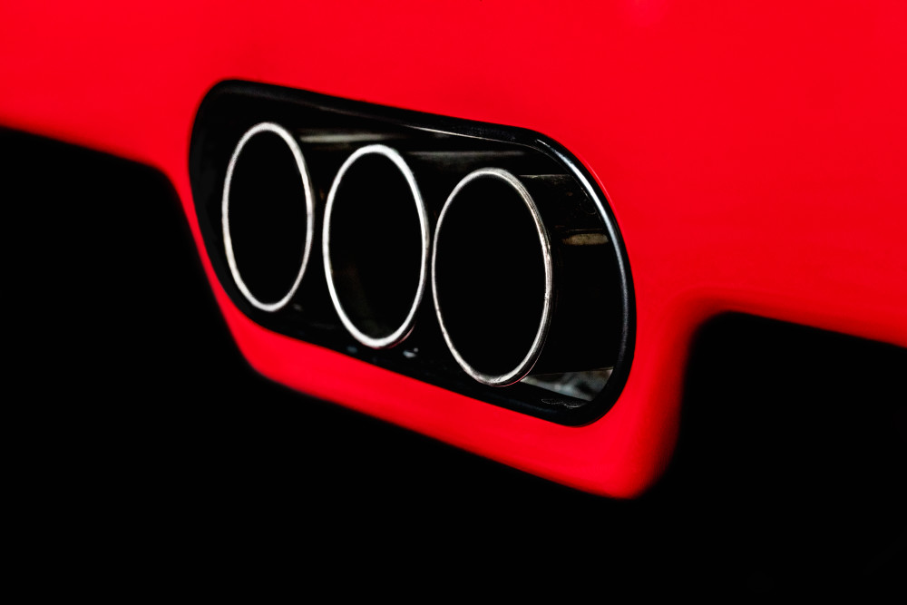 Red Ferrari F40 Exhaust Ii Photography Art | Holly Parker LLC
