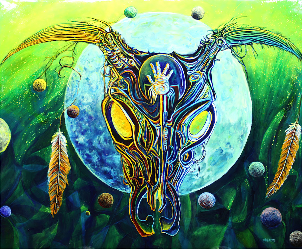 Deathlife Supermoon Art | Rob Wingrove