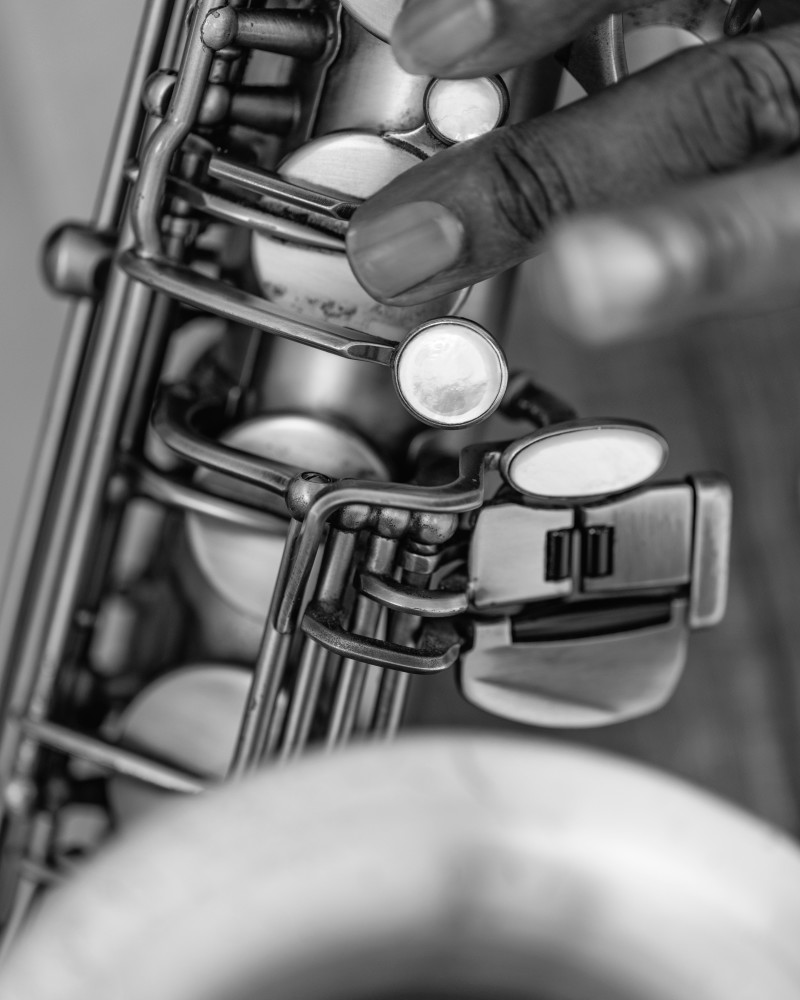 Saxophone Up Close Photography Art | Holly Parker LLC