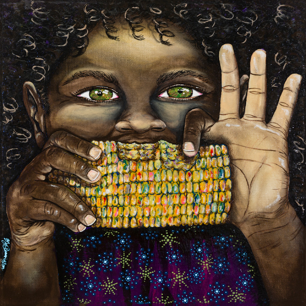 Cajun Corn Baby Art | Jamila Art Gallery