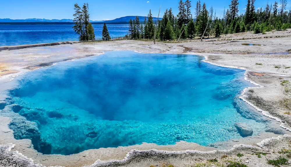 Yellowstone Lake And Springs Photography Art | NKF Fine ART