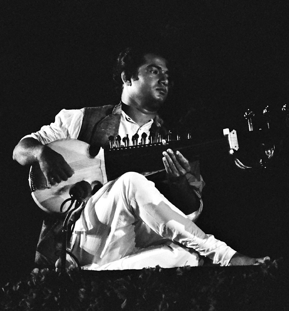 Ravi Shankar performing at Monterey Pop Festival