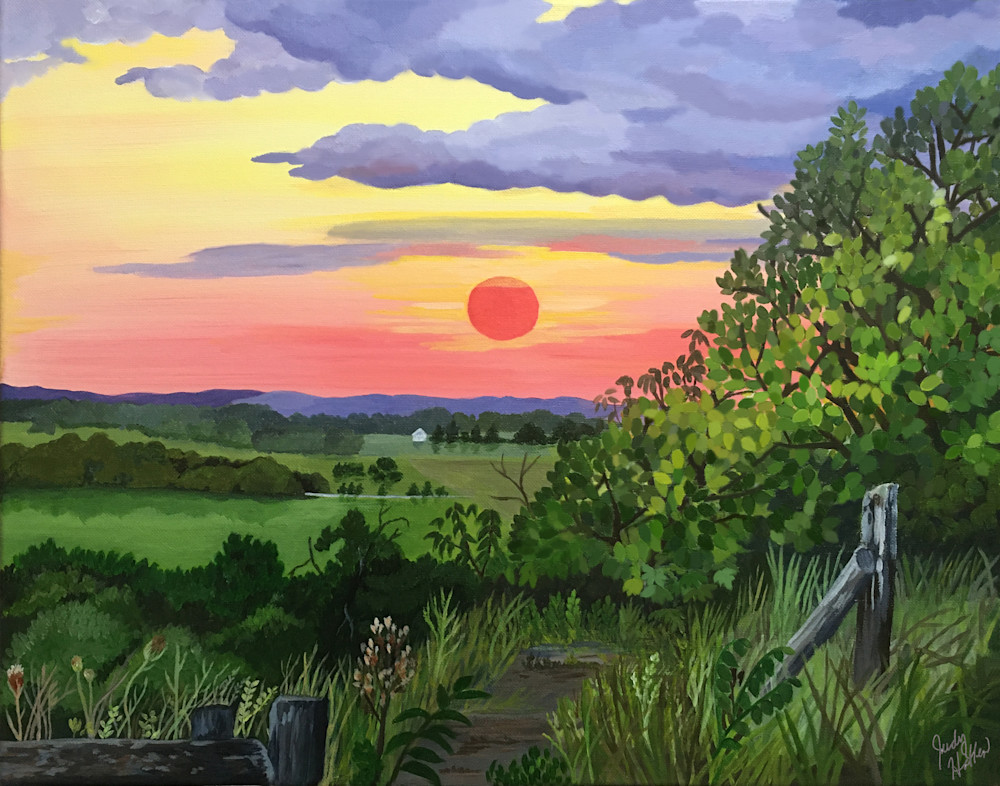 Sunset On Magnolia Bluff Art | Judy's Art Co.