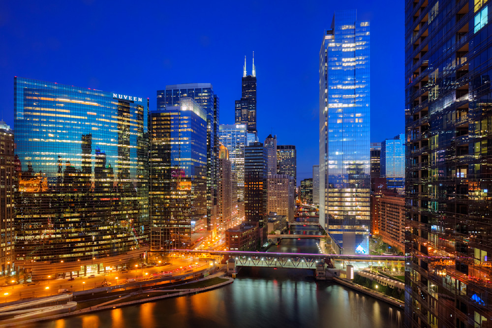 Chicago Cityscape From Wolf Point Photography Art | 3rdEye Photographic