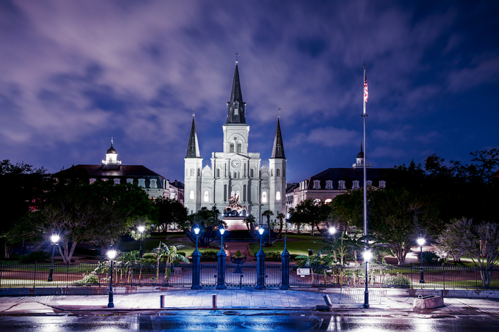 Jackson Square Night Lights — New Orleans fine-art photography prints