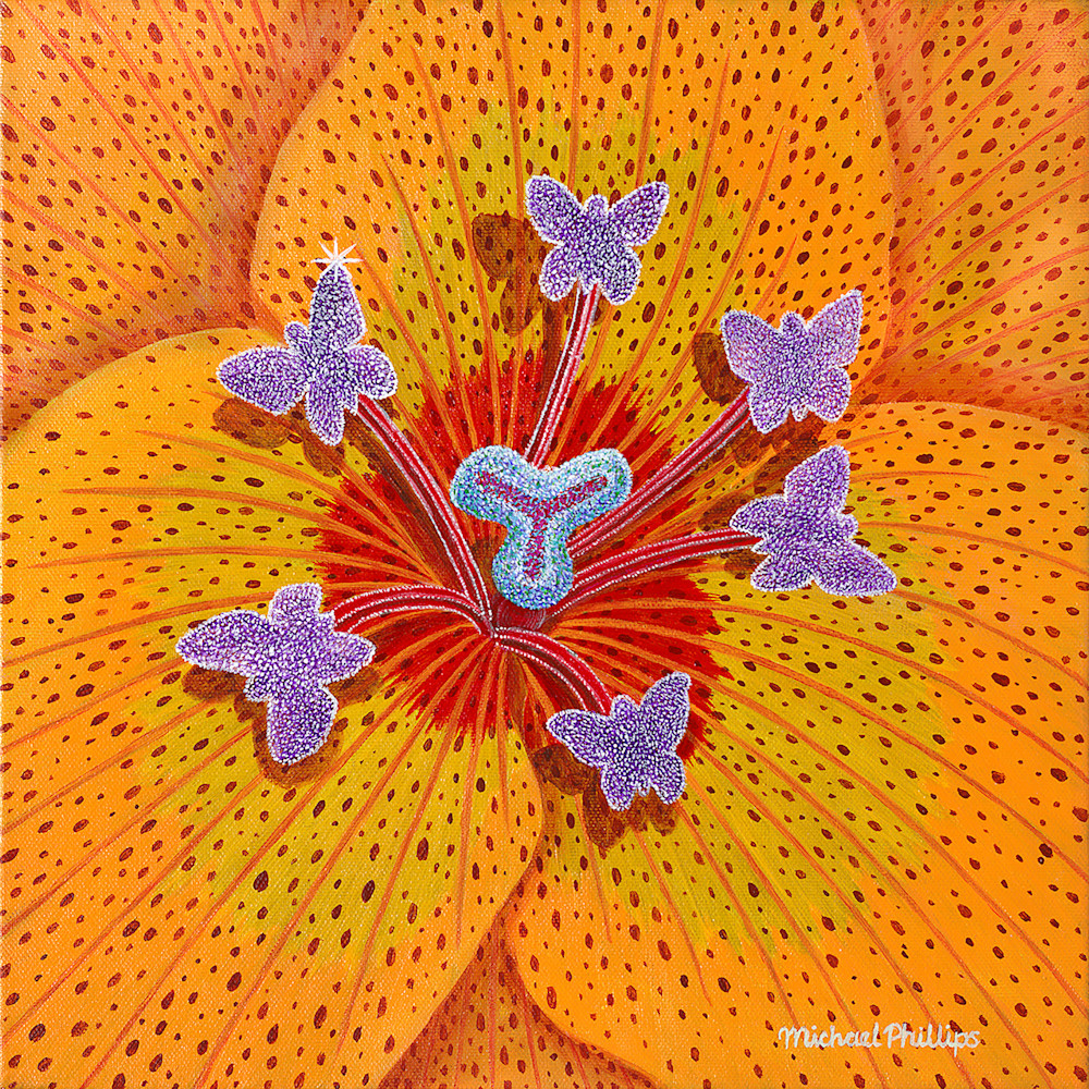 Exageratum Gingerosa Butterfly Art | Art of Michael Philips