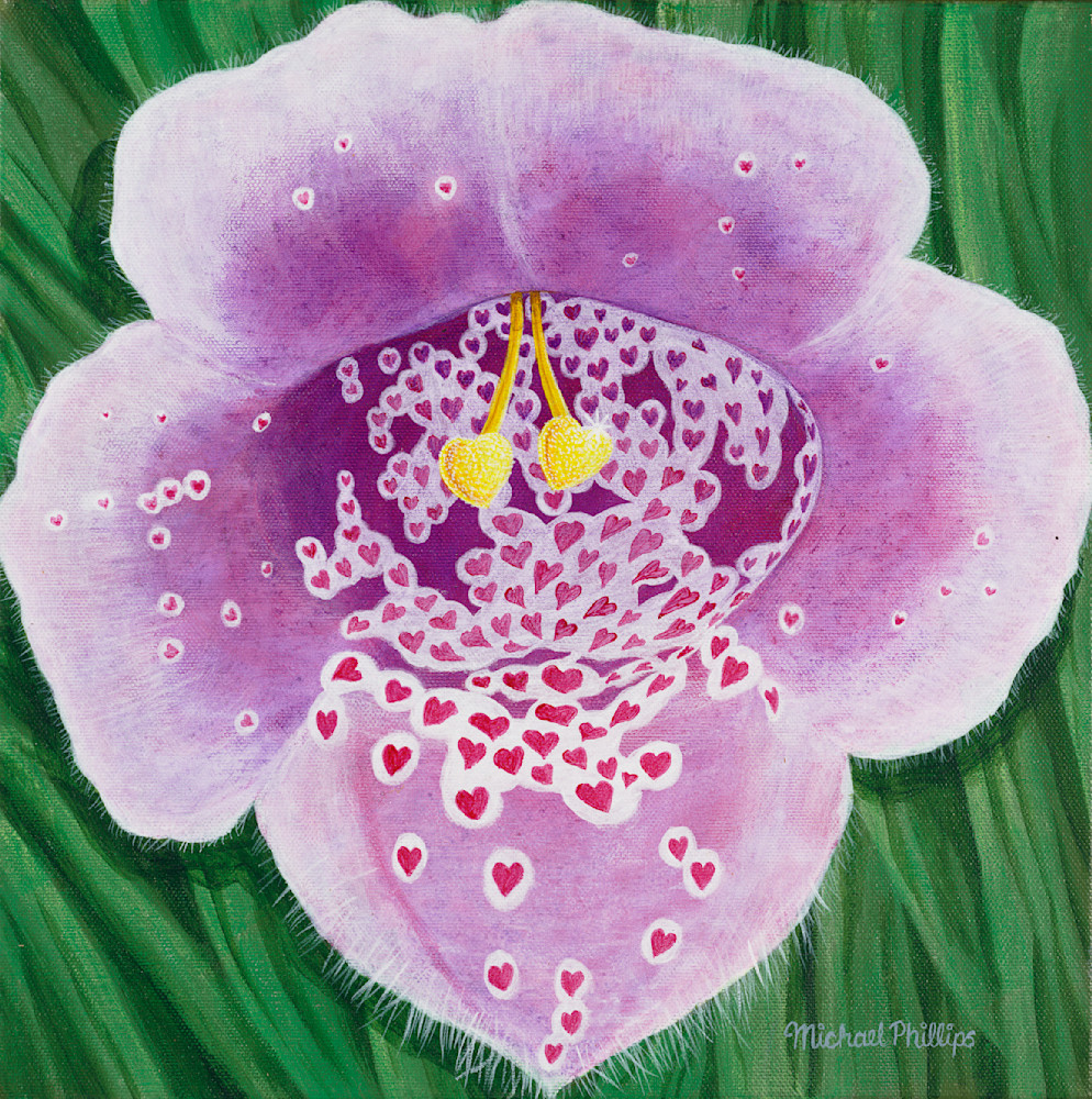 Exageratum Gingerosa Hearts Art | Art of Michael Philips