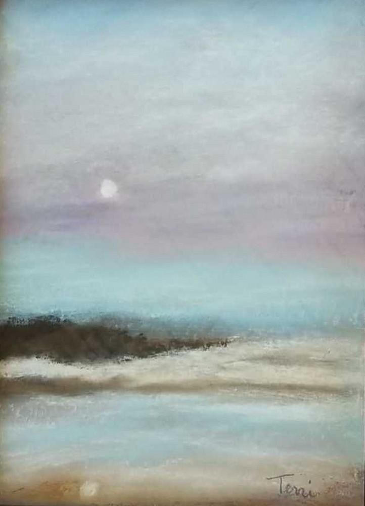 Moonset Art | Serene Scapes by Terri Westbrook