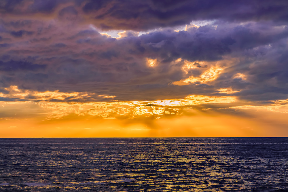 Sunset Cliffs, Ocean Beach Thick Cloud Sunset Fine Art Print McClean Photography