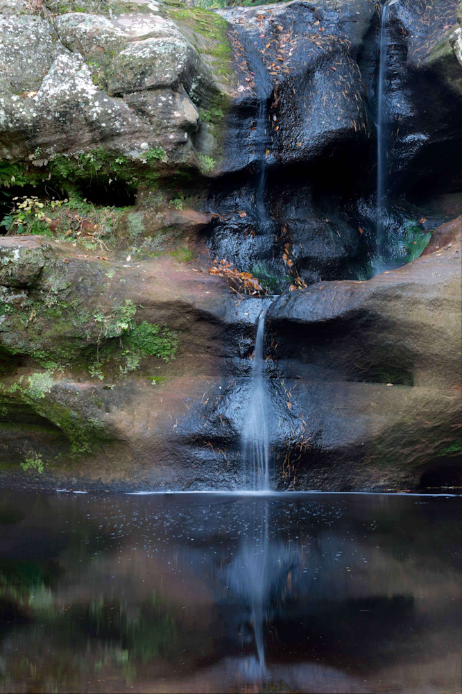 A Fine Art Photograph of Rushing Waters of Hocking Hills State Park by Michael Pucciarelli