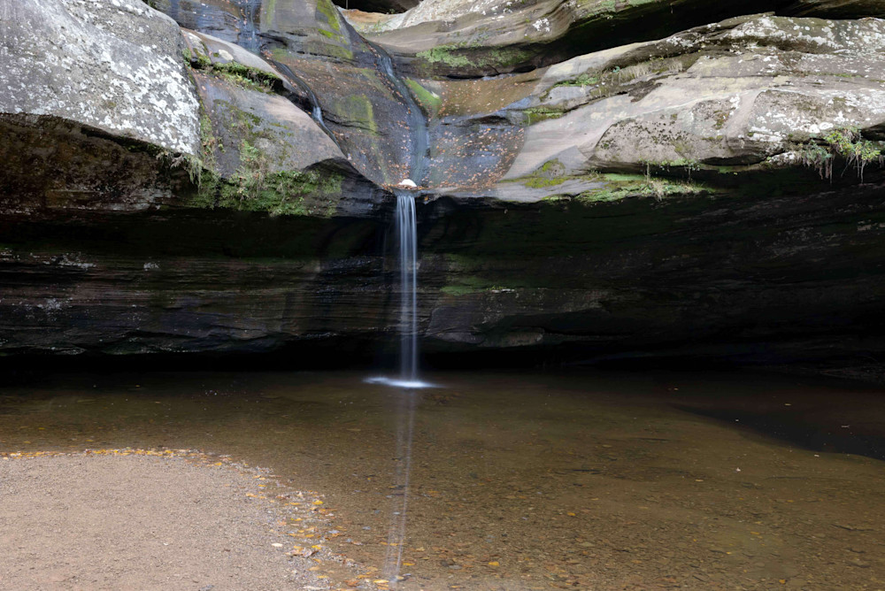 A Fine Art Photograph of Hocking Hills Waterfalls by Michael Pucciarelli