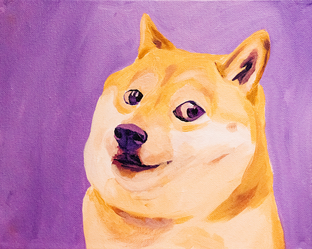 Doge Meme Painting Print Art | Schwengler Creative LLC