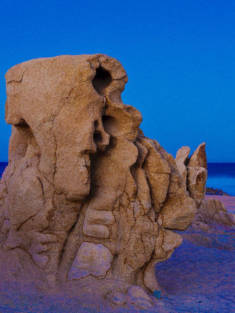 Landscape Photo Prints: Baja Beach Sculpture/Jim Grossman Photos