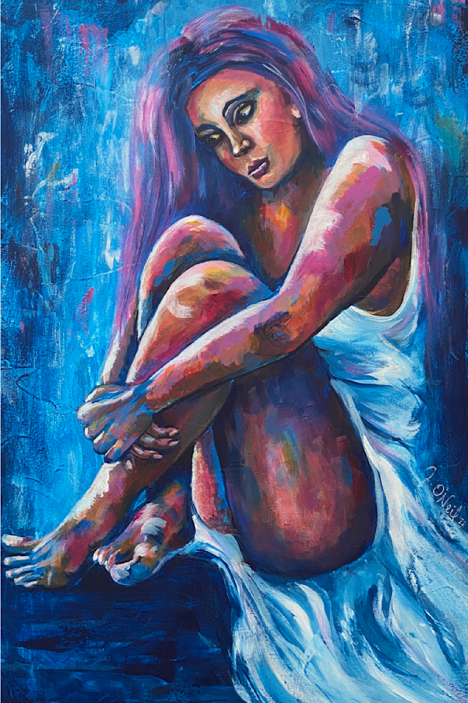 Portrait In Blue Art | Goddess Knows Art